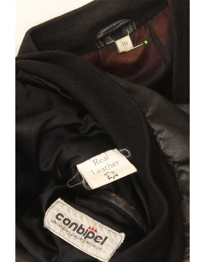 Conbipel Gilet en Cuir Homme IT 50 Large Cuir Marron