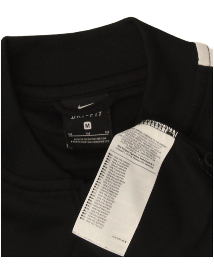 Veste de survêtement Nike Dri Fit pour hommes, polyester color block noir moyen