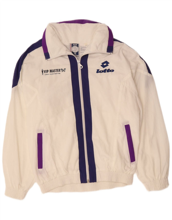 LOTTO Veste de survêtement surdimensionnée pour femme UK 14 Medium Blanc Colourblock