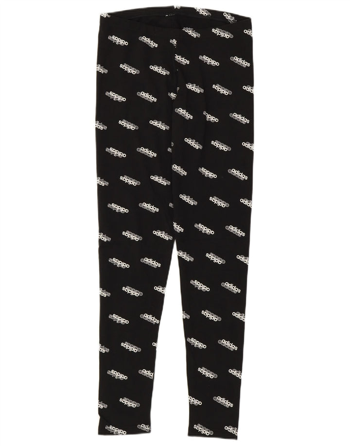 Adidas Leggings graphiques pour femme UK 8/10 Petit coton à pois noir