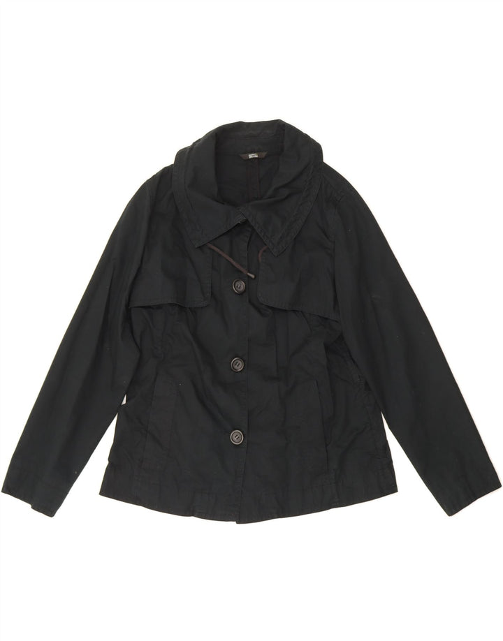 MARKS & SPENCER Womens Jacket UK 14 Large Black Vintage Marks & Spencer and Second-Hand Marks & Spencer from Messina Hembry 