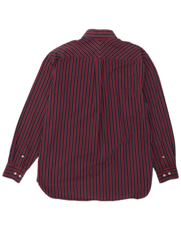 Tommy Hilfiger Chemise Homme Petit Coton Rayé Rouge