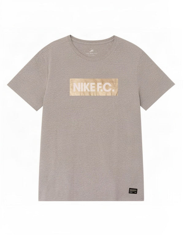 Nike Mens Athletic Cut Graphic T-Shirt Top Large Gris Moucheté Coton