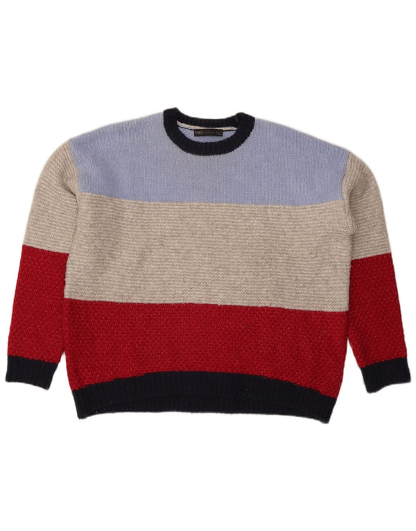 Marks & Spencer Pull ras du cou pour femme UK 16 Large Multicolore