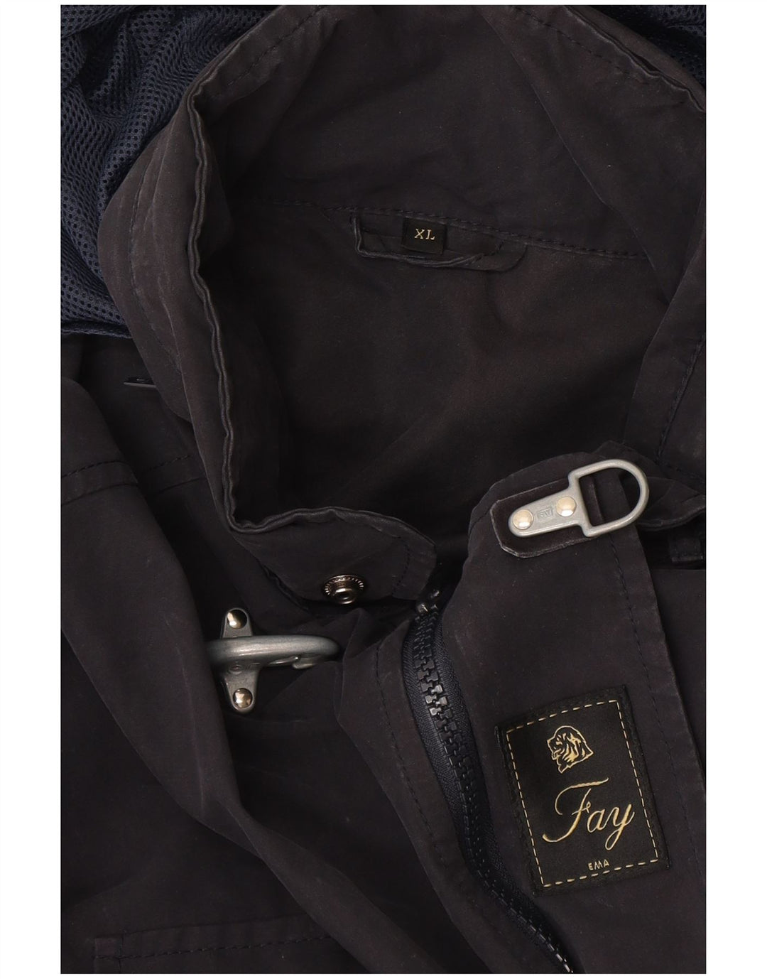 Fay Veste utilitaire à capuche pour homme UK 42 XL Bleu marine