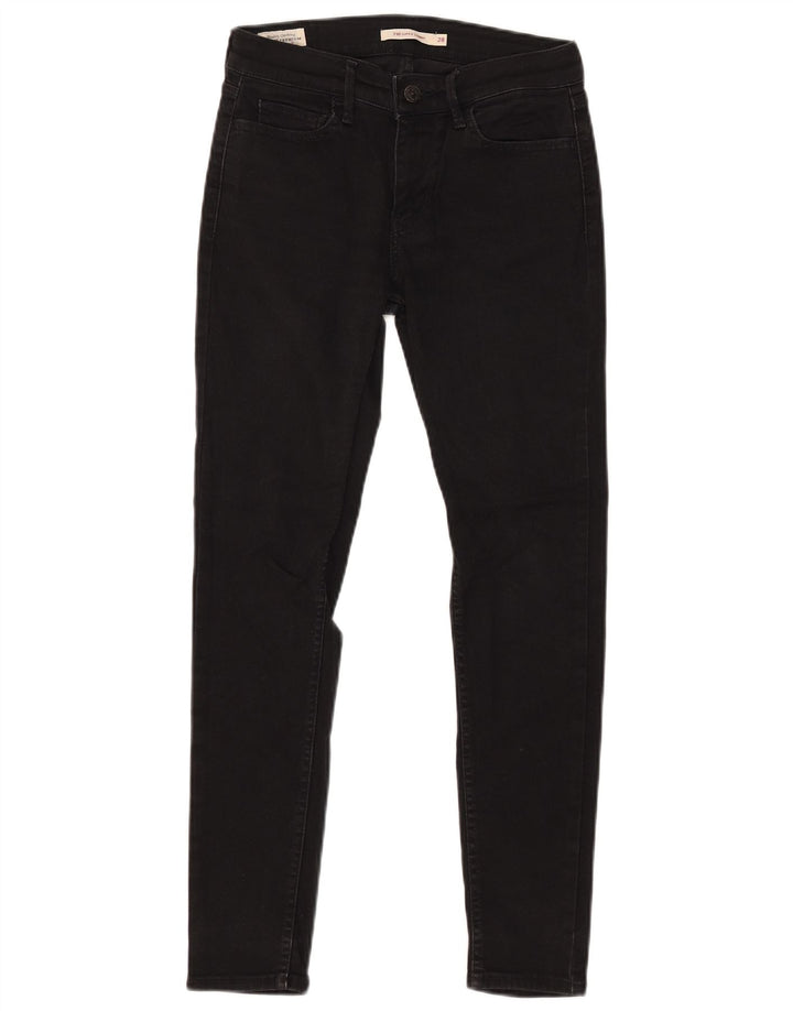 LEVI'S Jean Skinny 710 Taille Mi-Haute Femme W28 L28 Coton Noir