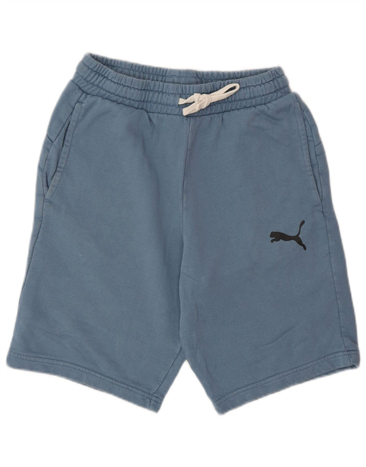 PUMA Short de Sport Graphique Homme Petit Bleu Coton