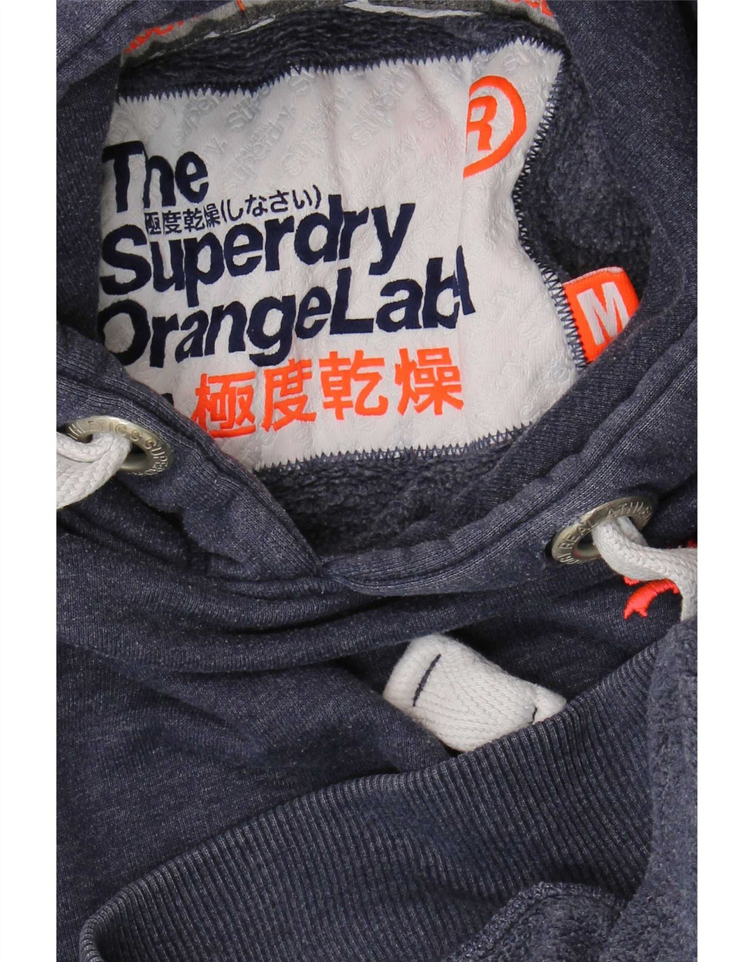 Superdry Pull à capuche en coton bleu marine moyen pour homme