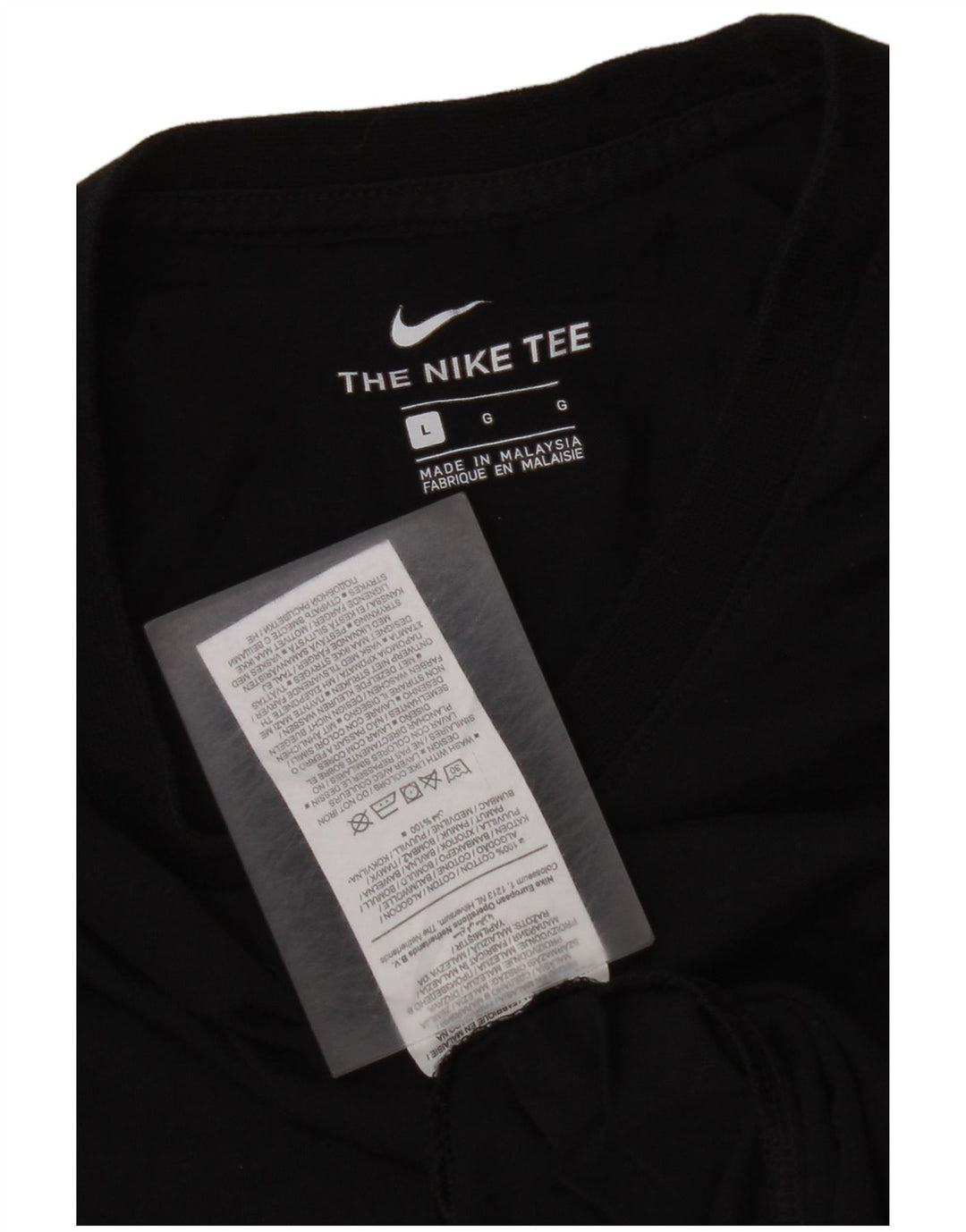 NIKE T-Shirt Homme Haut Large Noir Coton