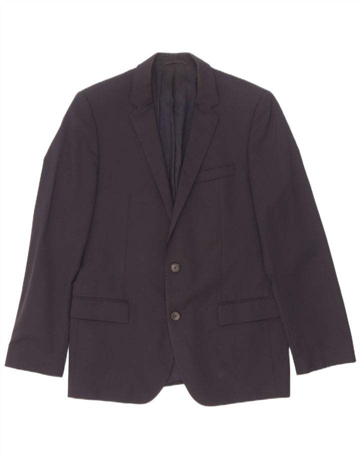Hugo Boss Veste blazer à 2 boutons pour homme UK 50 Grande laine bleu marine