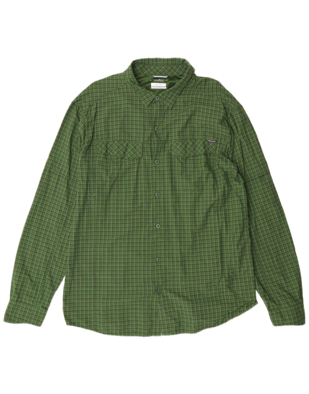 Columbia Chemise à Carreaux Omni-Shade XL Homme Vert Check Nylon