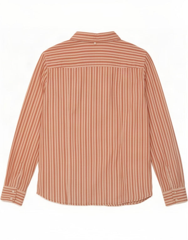 Massimo Dutti Chemise Femme EU 38 Petit Coton à Rayures Rouges