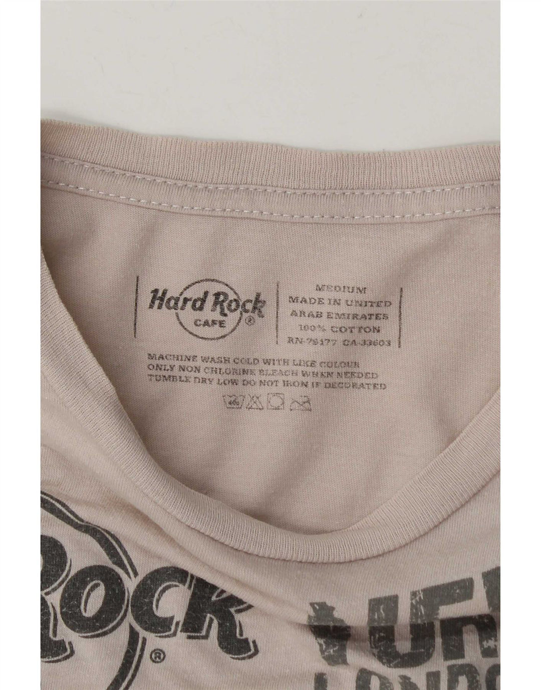 Hard Rock Cafe T-shirt graphique Prague pour homme en coton blanc moyen