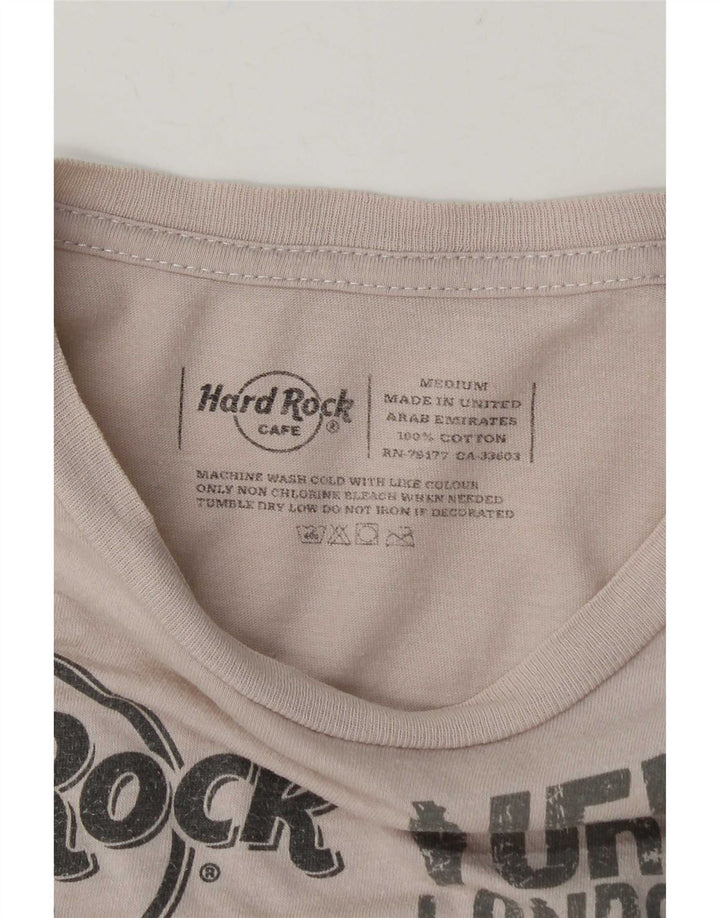 Hard Rock Cafe T-shirt graphique Prague pour homme en coton blanc moyen