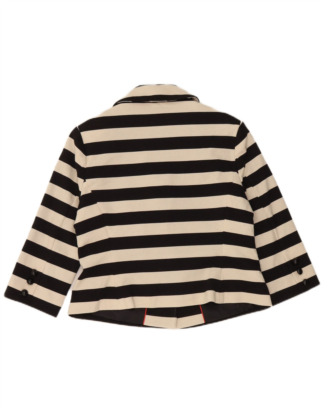 Marks & Spencer Veste blazer courte pour femme UK 14 Medium Noir Rayé