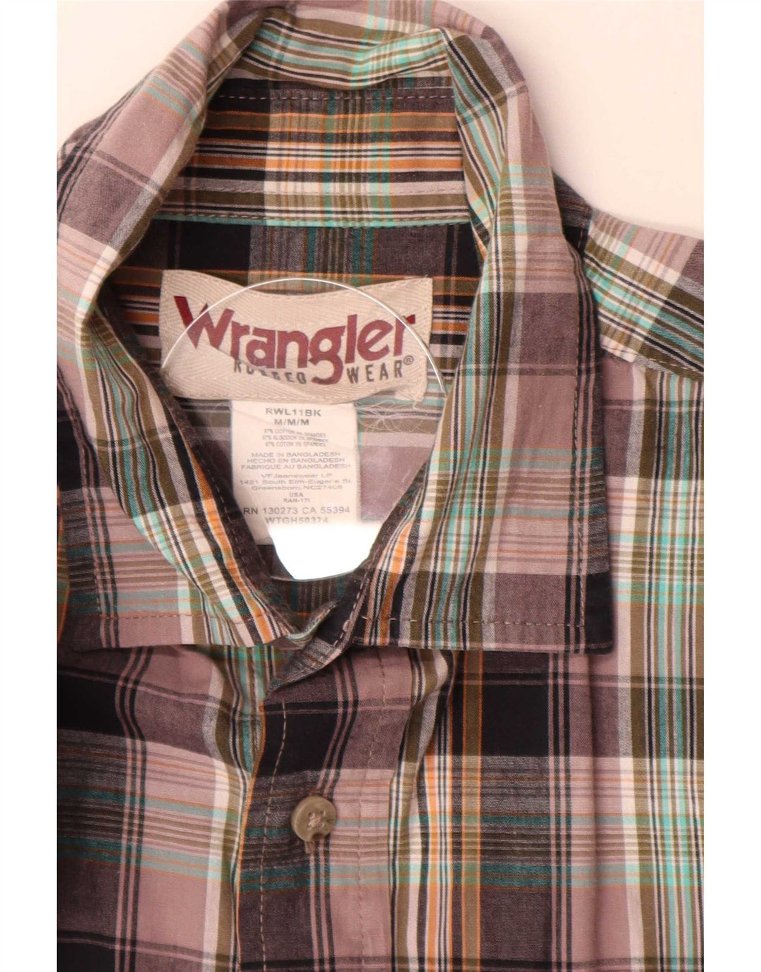 Wrangler Chemise Homme Medium Multicolore Plaid Coton