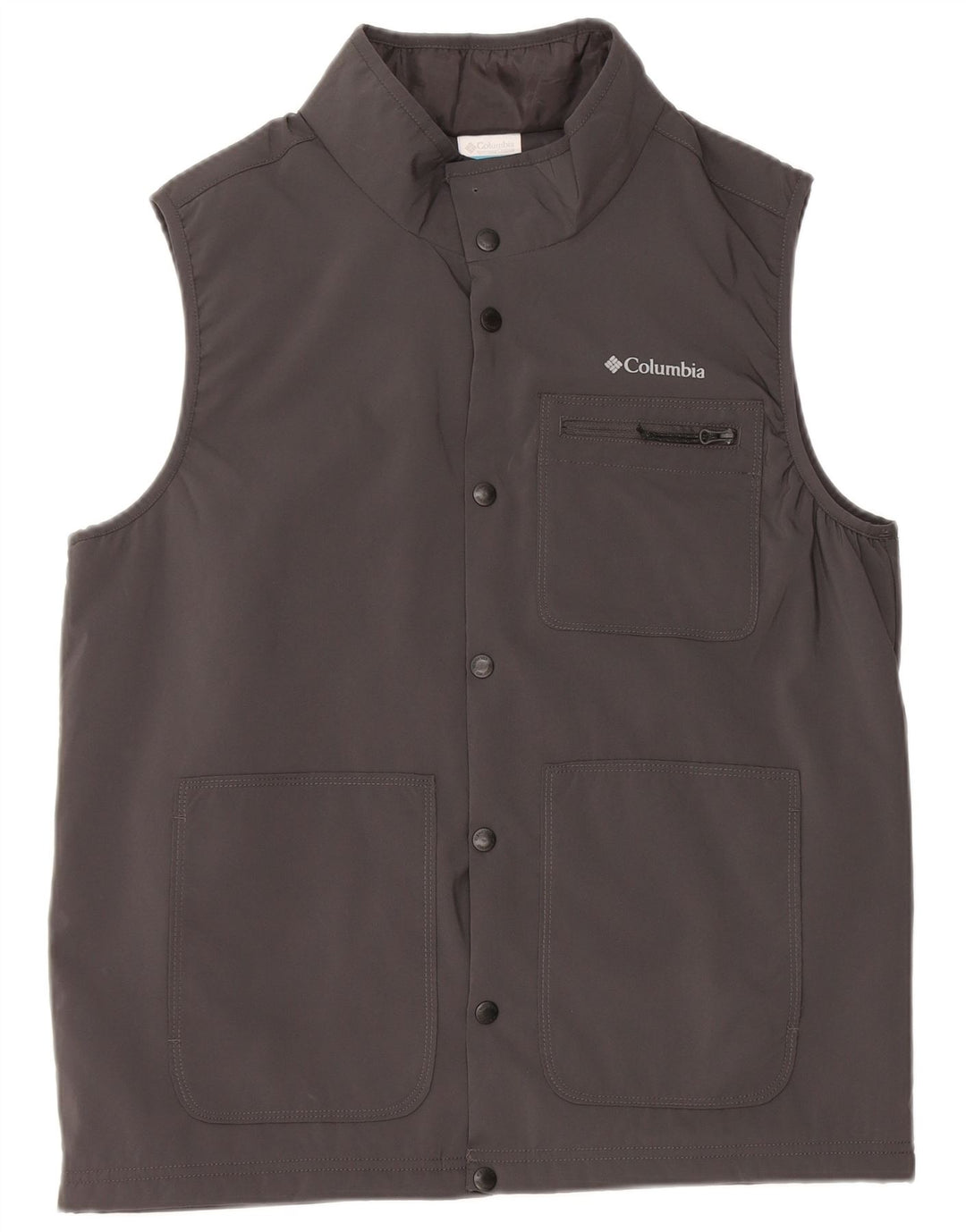 Columbia Gilet utilitaire pour hommes UK 38 Gris moyen Polyester