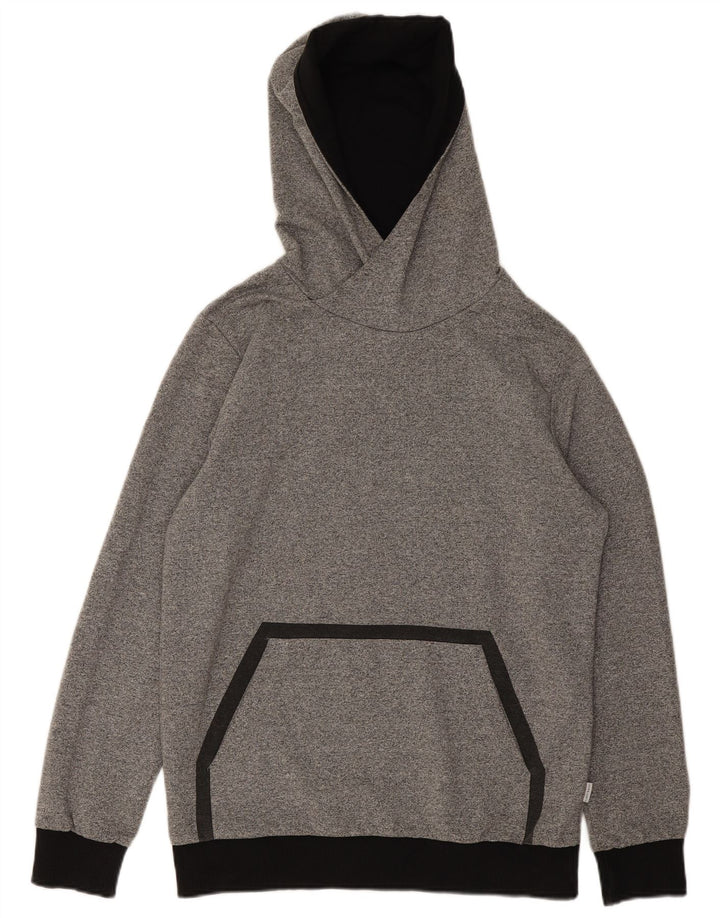 Jack & Jones Pull à capuche pour homme en polyester color block gris moyen