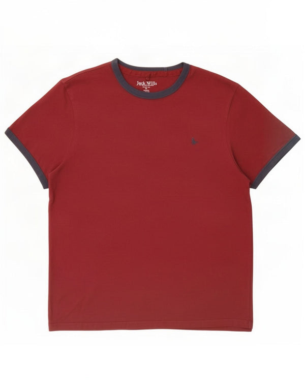 Jack Wills T-shirt coupe classique pour homme XL en coton marron