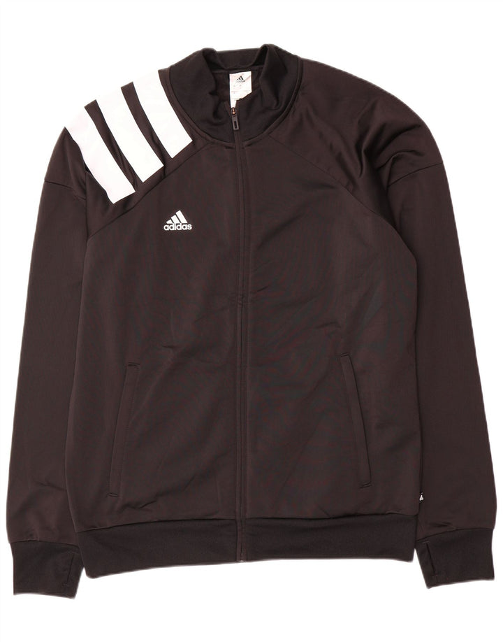 Adidas Veste de survêtement pour homme Large Noir Colorblock Polyester