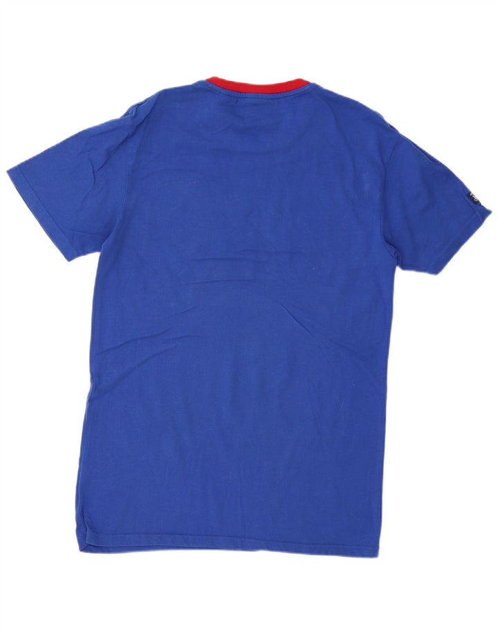 Superdry T-Shirt Graphique Homme Petit Bleu Coton