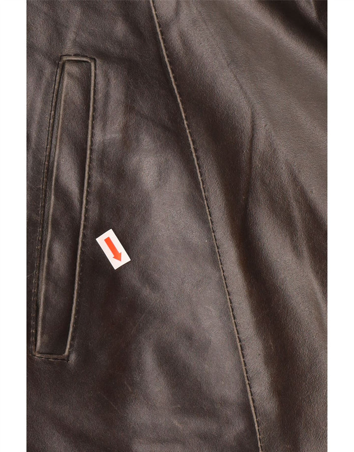 SORBINO Veste en cuir pour homme UK 42 XL Gris