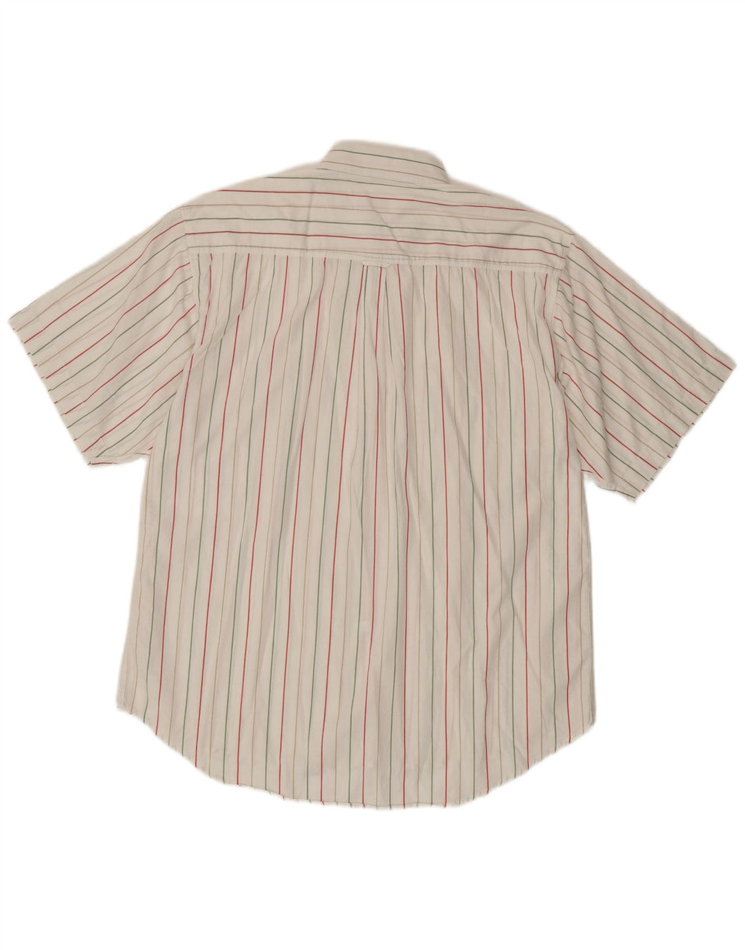 Fila Chemise à Manches Courtes Homme Blanc Rayé Moyen
