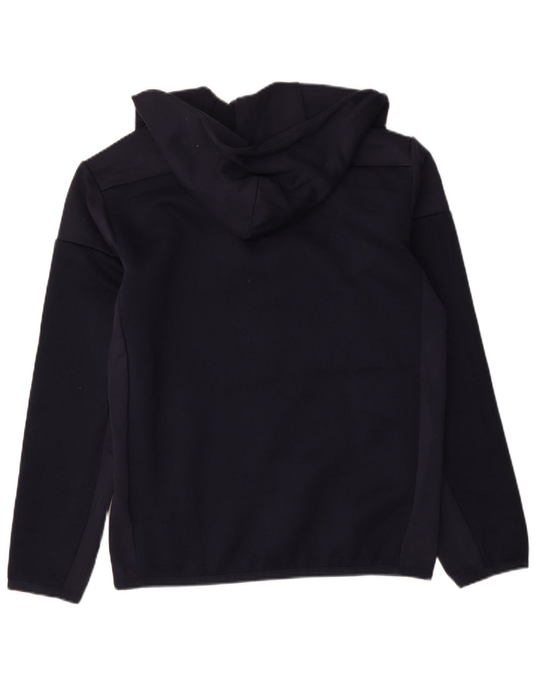 Adidas Pull à capuche zippé pour homme en polyester color block bleu marine moyen