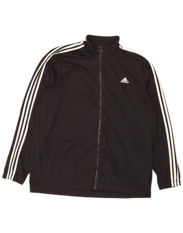 Adidas Veste de survêtement coupe régulière pour homme 2XL Noir Sports