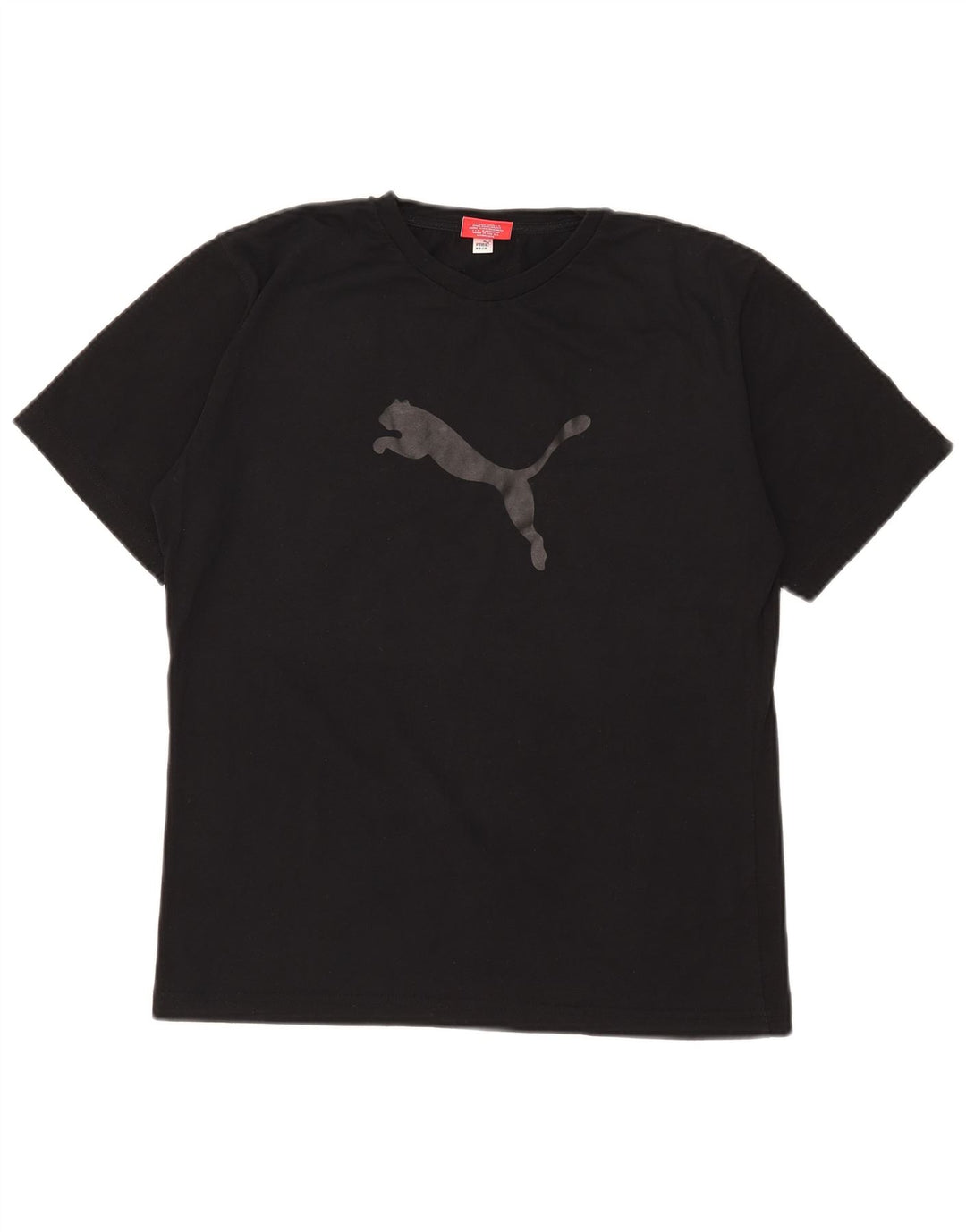 Puma T-shirt graphique pour femme UK 12 Noir moyen Polyester