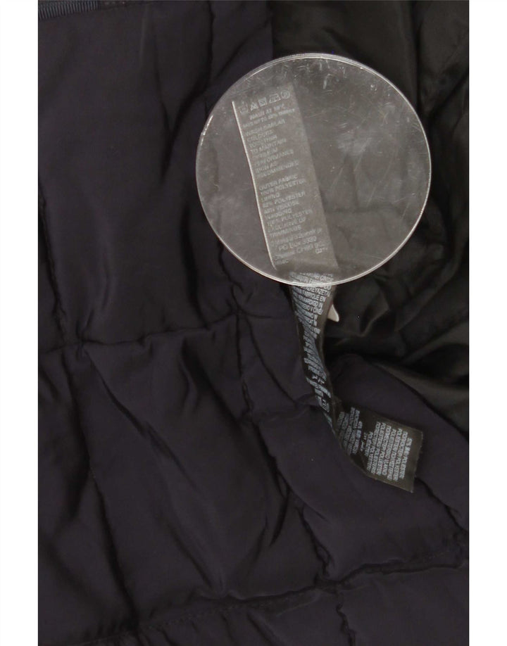 Marks & Spencer Veste rembourrée à capuche pour femme UK 12 Bleu marine moyen