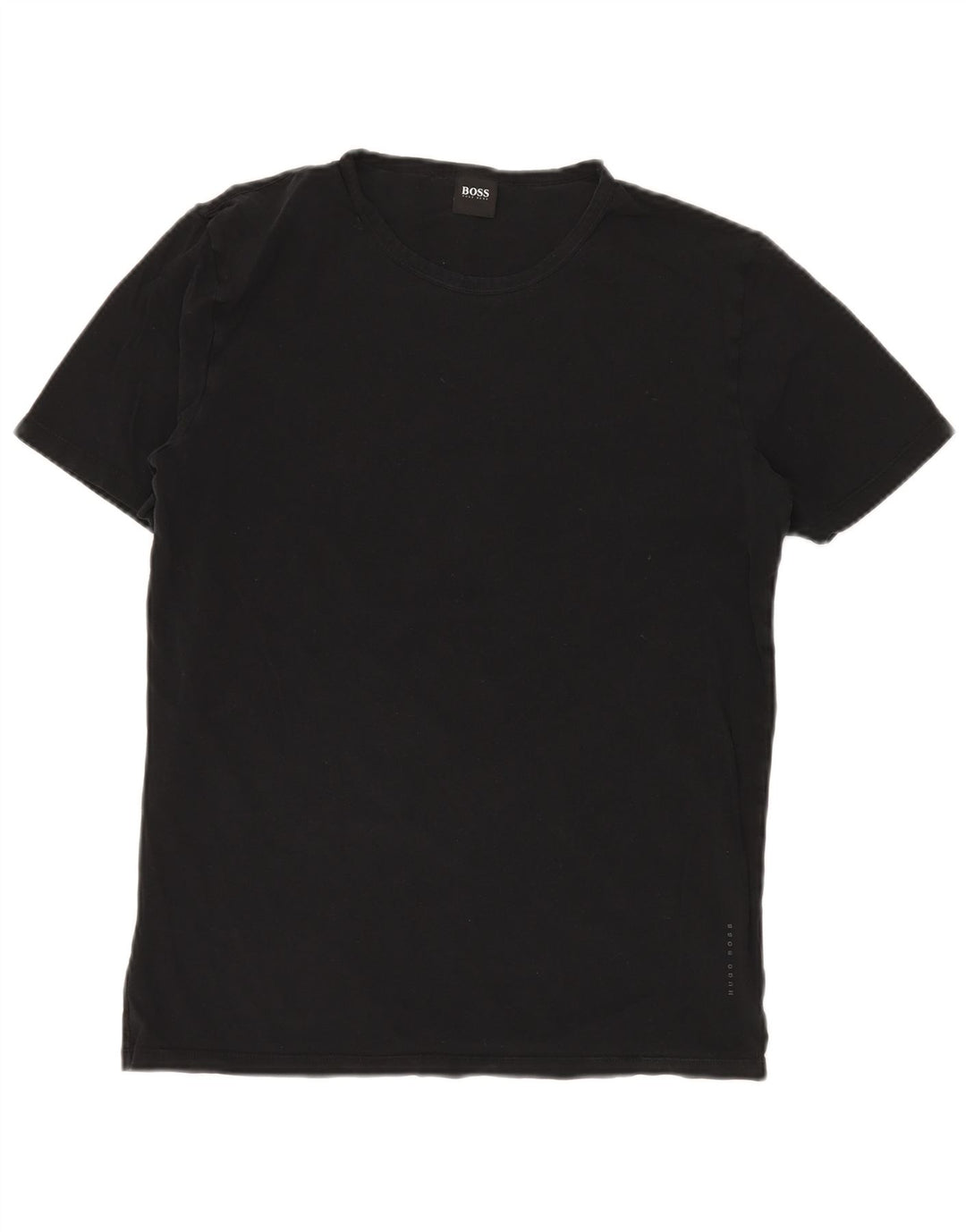 HUGO BOSS Homme T-Shirt Top Large Noir Coton