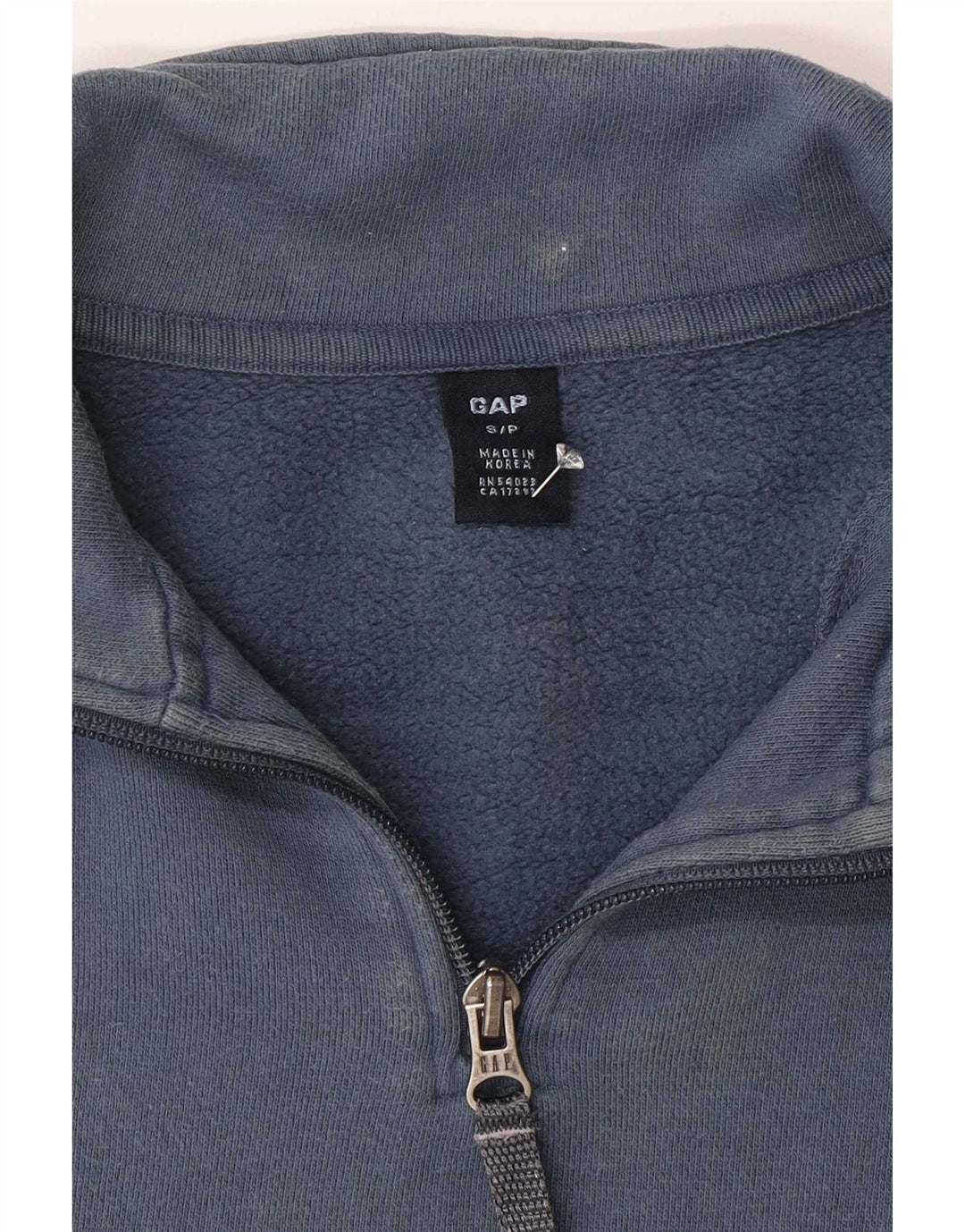 Gap Sweat-shirt à col zippé pour hommes, petit bleu