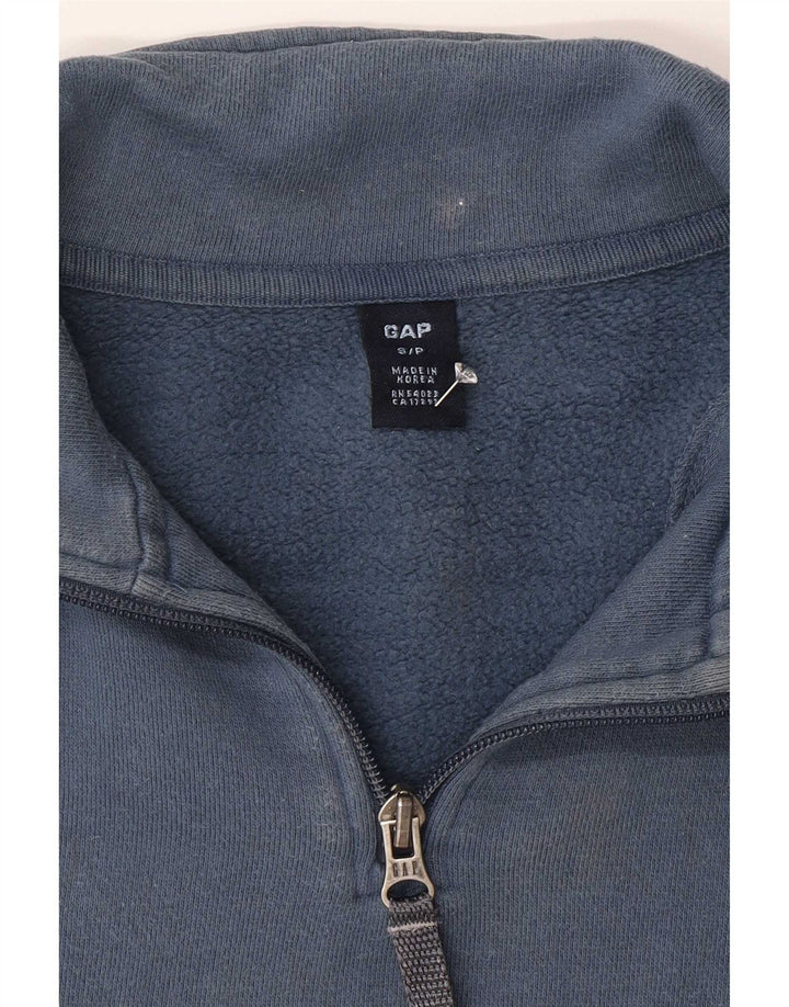 Gap Sweat-shirt à col zippé pour hommes, petit bleu