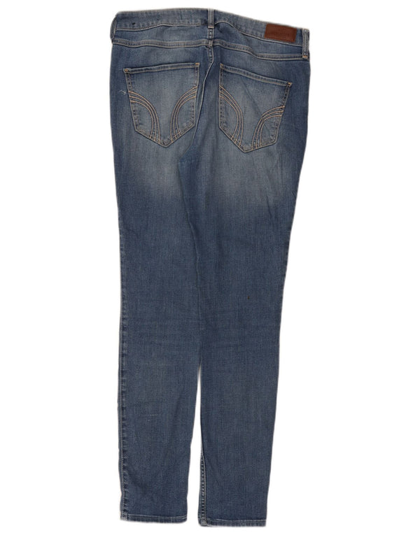 Hollister Jean skinny taille haute pour femme US 7 Medium W28 L28 Bleu Coton