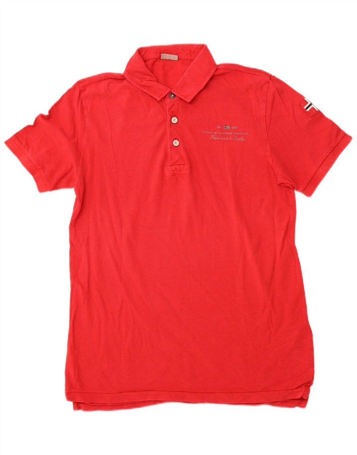 NAPAPIJRI Polo Homme Grand Rouge Coton