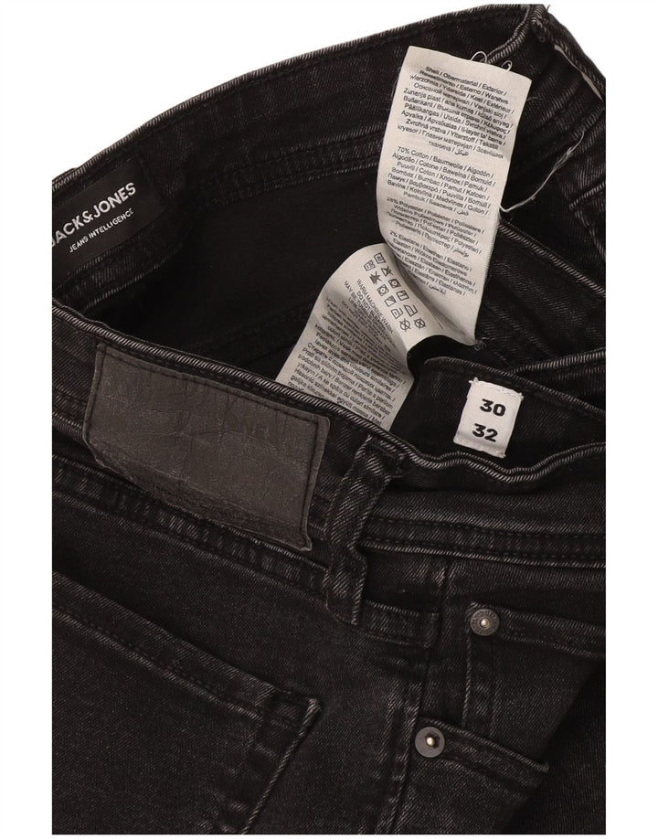 Jack & Jones Jean Slim GLENN W30 L32 Homme Gris Coton