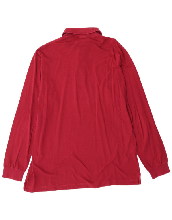 SERGIO TACCHINI Polo à manches longues homme en coton marron moyen