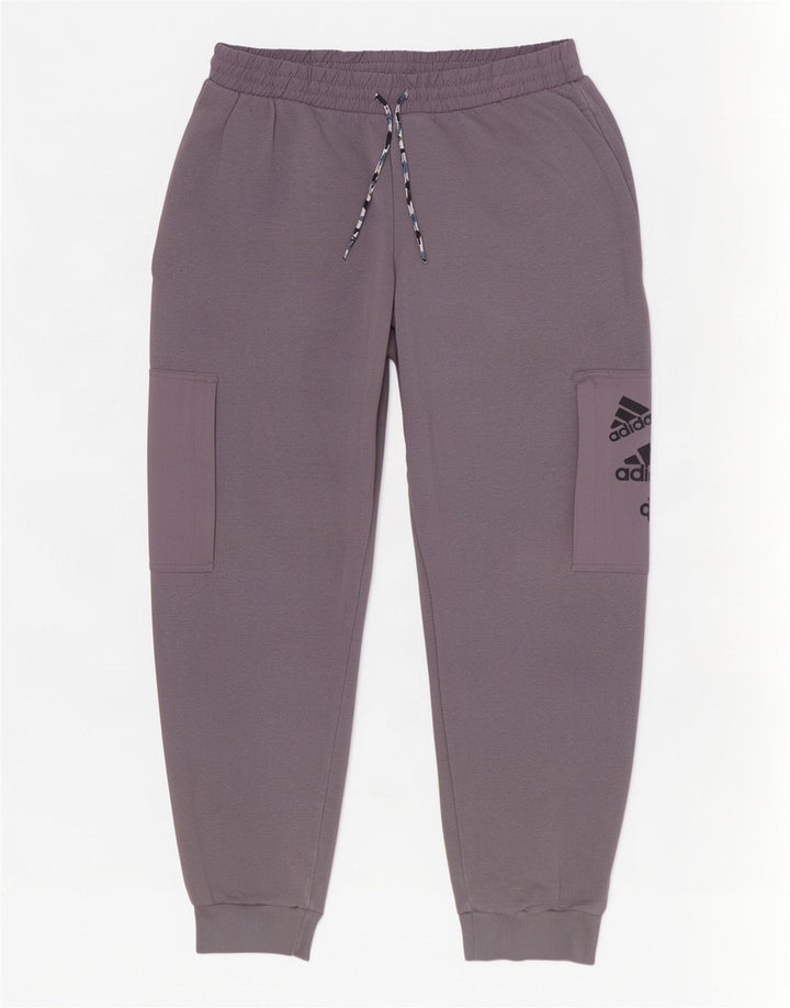Adidas Pantalon de survêtement Graphic Cargo pour homme en coton gris moyen