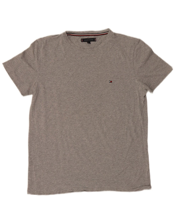 Tommy Hilfiger T-Shirt Homme Haut Large Gris Moucheté