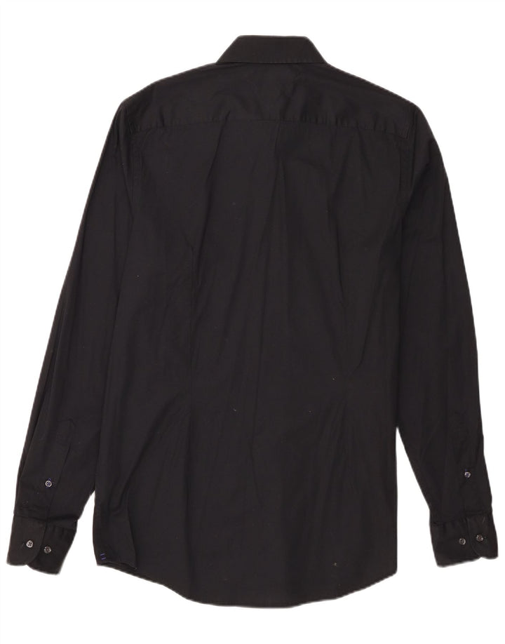 Tommy Hilfiger Chemise stretch slim fit pour homme en coton noir