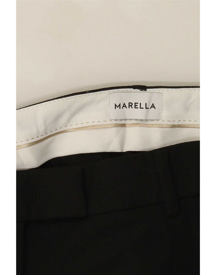 Marella Pantalon de Costume Droit Femme W30 L27 Noir
