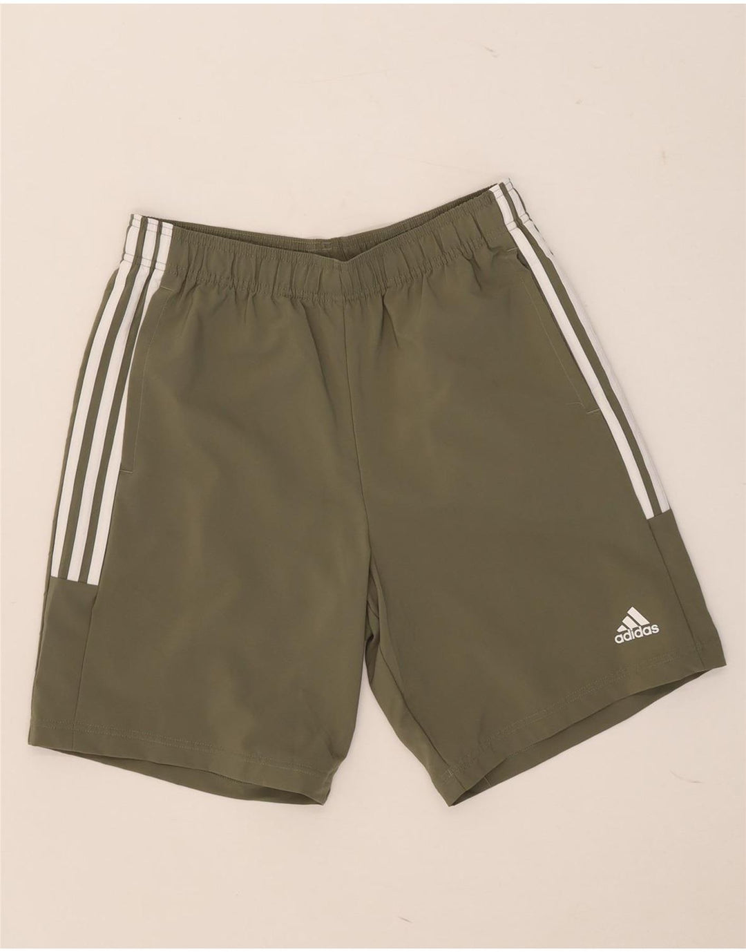 Adidas Short de sport pour homme Kaki moyen Polyester