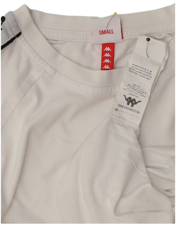 Kappa T-Shirt Graphique Homme Petit Blanc Coton