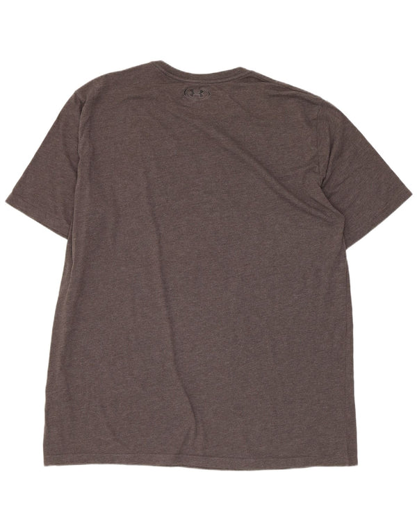 Under Armour T-Shirt Graphique Homme 2XL Gris Coton