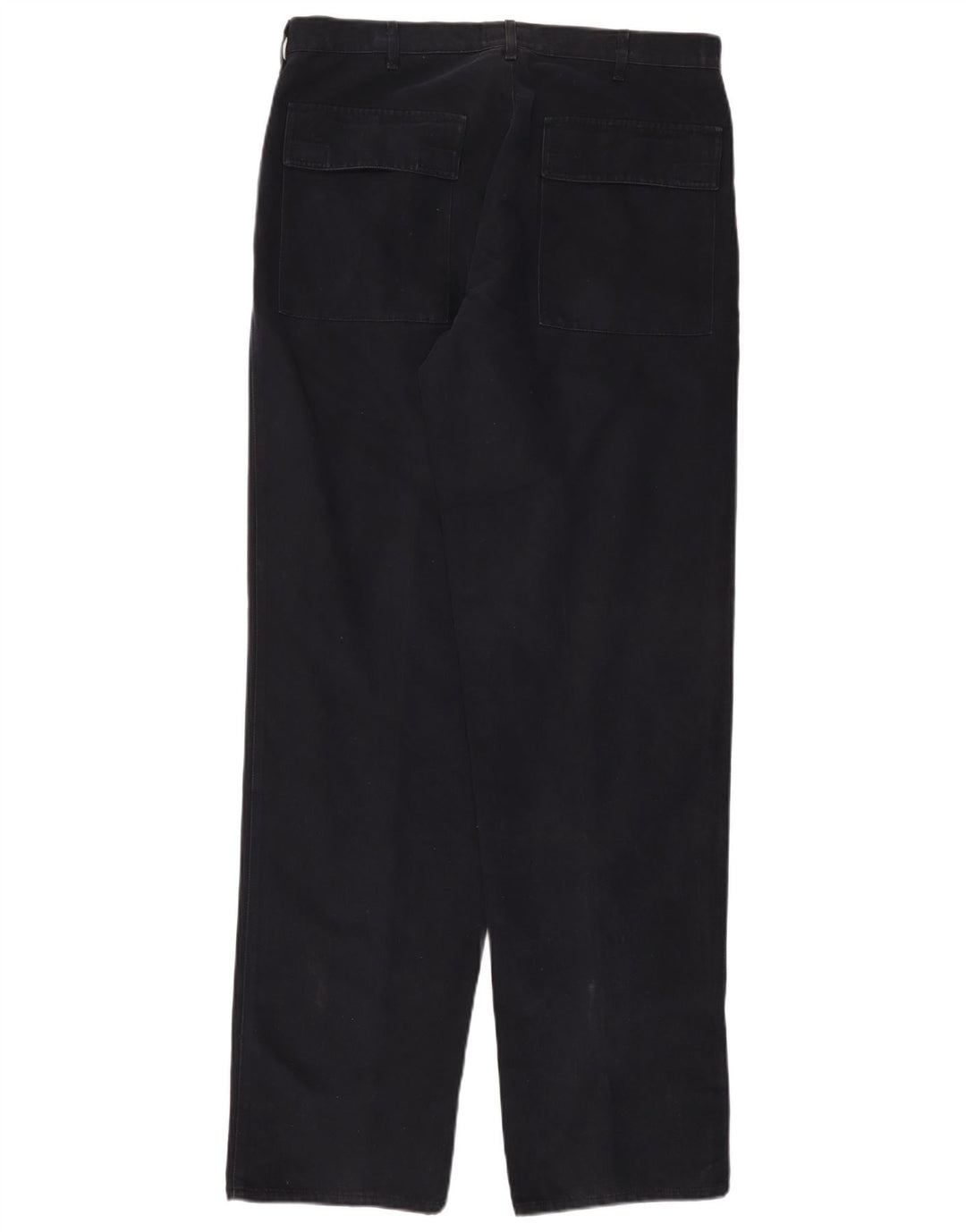 ARMANI Pantalon Chino Droit Homme EU 52 XL W36 L36 Bleu Marine Coton