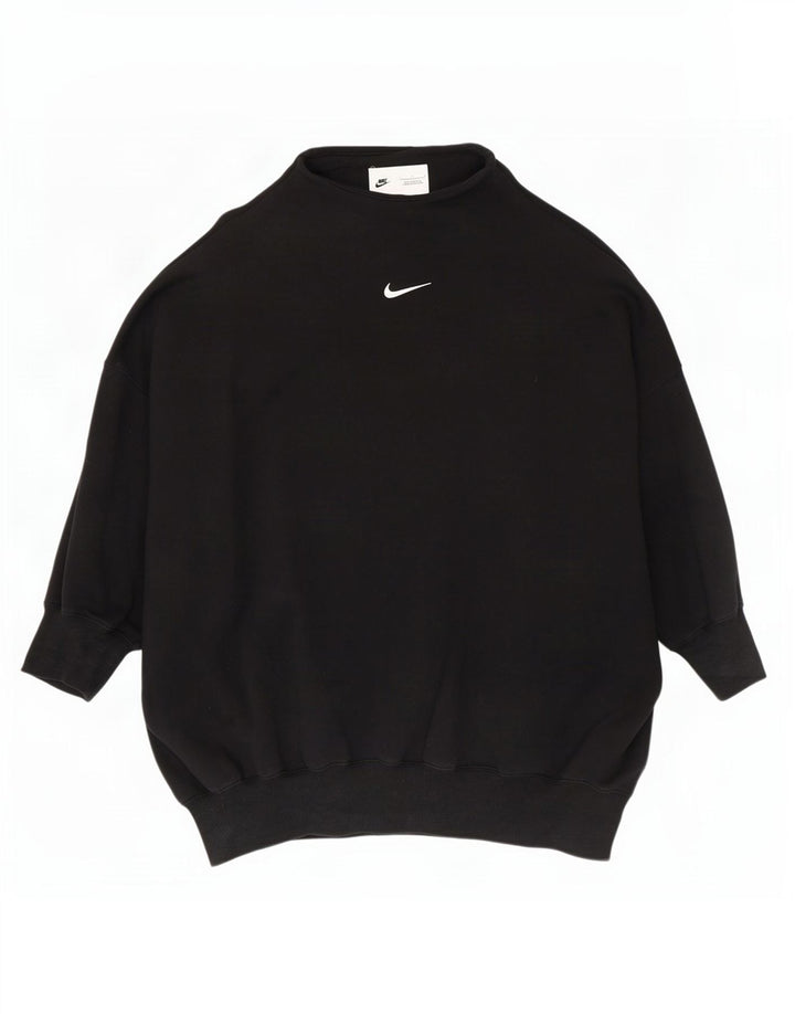 Nike Sweat-shirt surdimensionné pour femme UK 16 Grand coton noir