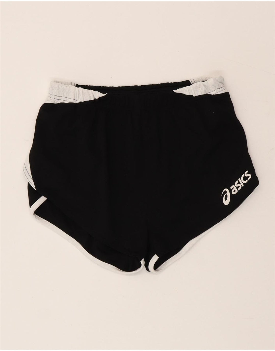 Asics Short de sport pour femme UK 12 Medium Noir Colorblock Polyester