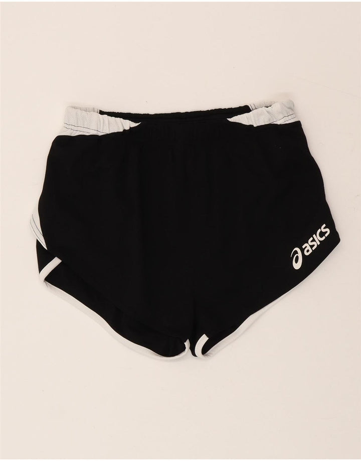 Asics Short de sport pour femme UK 12 Medium Noir Colorblock Polyester