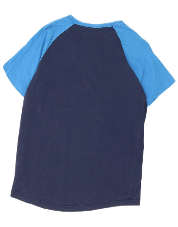 Nike T-shirt graphique en coton color block bleu marine moyen pour homme